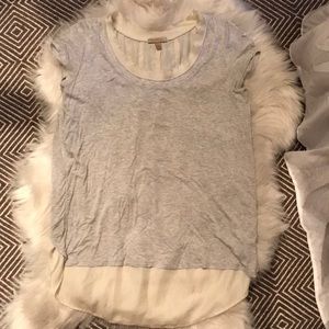 Anthropologie Bordeaux short sleeve top